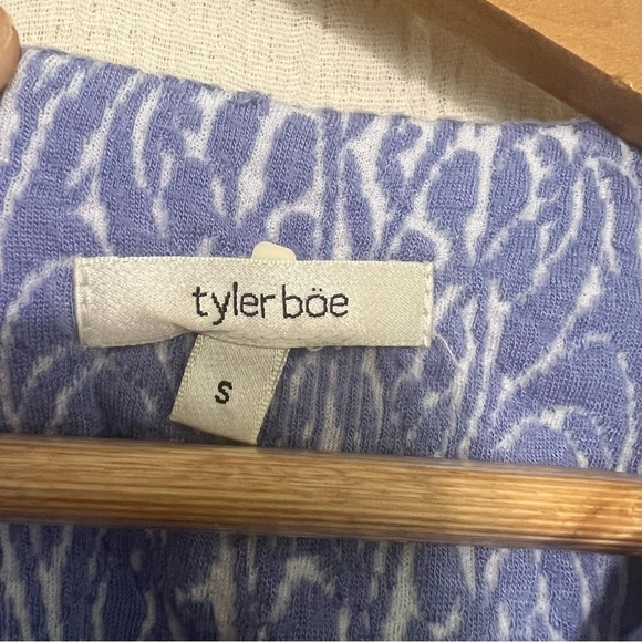 Tyler Boe Claire Blue Geometric Knit Mini Dress size S Small - Picture 5 of 6